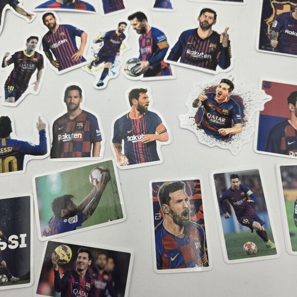 50 Piece Lionel Messi Soccer Star Stickers Football Rakuten 10 Qatar Pro - Picture 11 of 12
